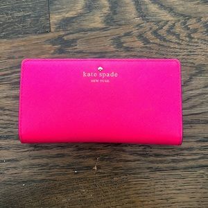 Kate Spade Pink Snap-Close Wallet